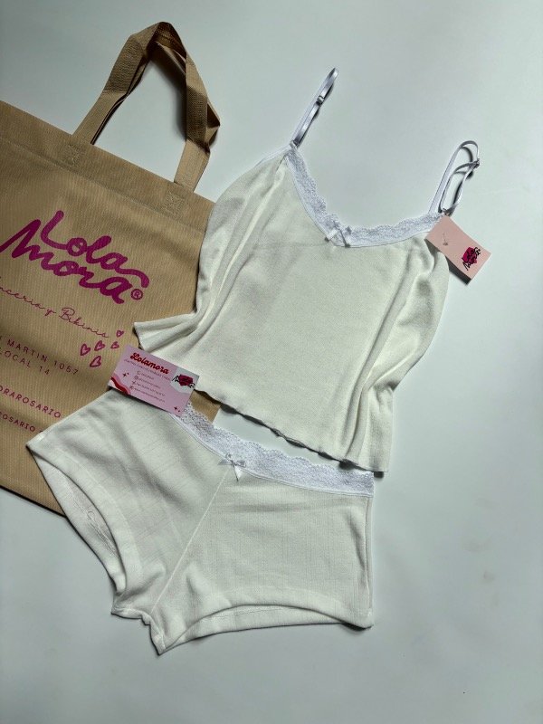 Producto - PIJAMA ROCIO BLANCO - 0