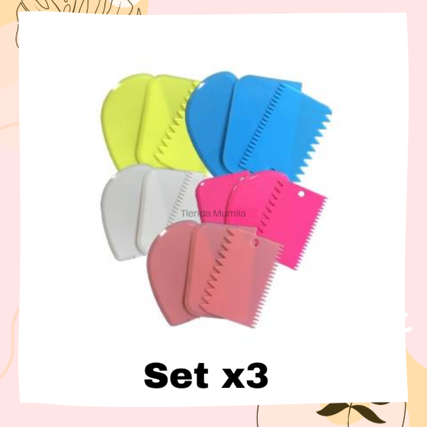 Producto - Espatulas colores surtidos set x3