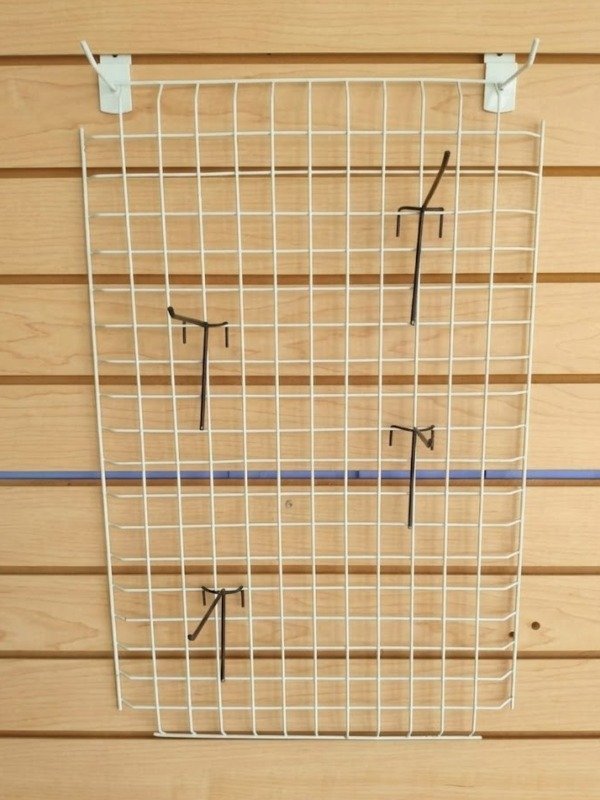 Producto - Organizador Exhibidor Blister Grilla Alambre Blanca 65x92 Cm grande