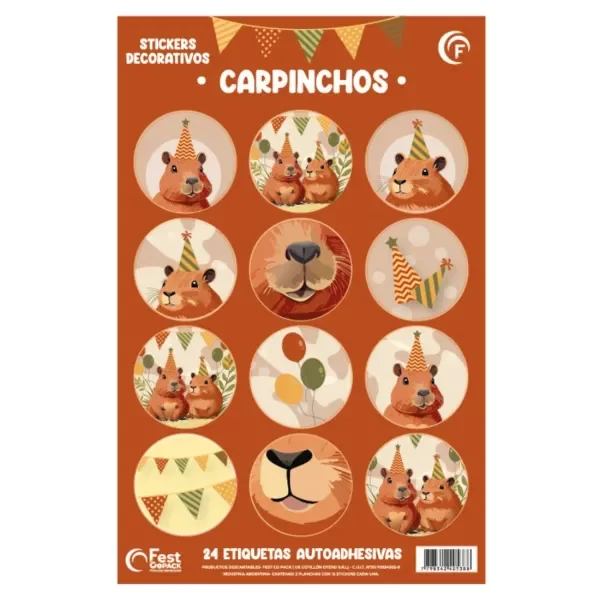 Producto - AUTOADHESIVO X24 CAPIBARA