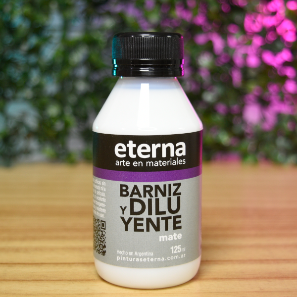 Producto - BARNIZ Y DILUYENTE ACRILICO AL AGUA MATE 125ML