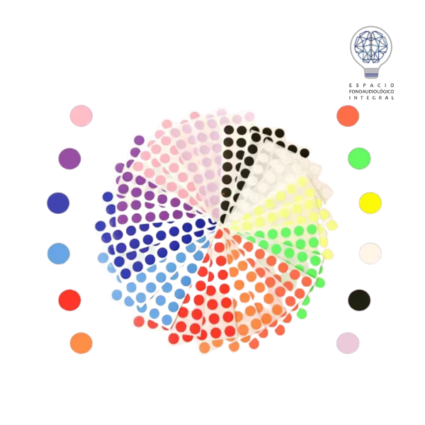 Producto - Stickers circulares de colores (200 unidades)