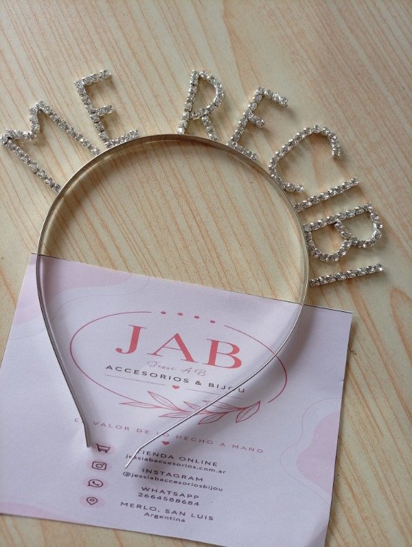 Producto - Vincha gemas letras personalizadas - 2