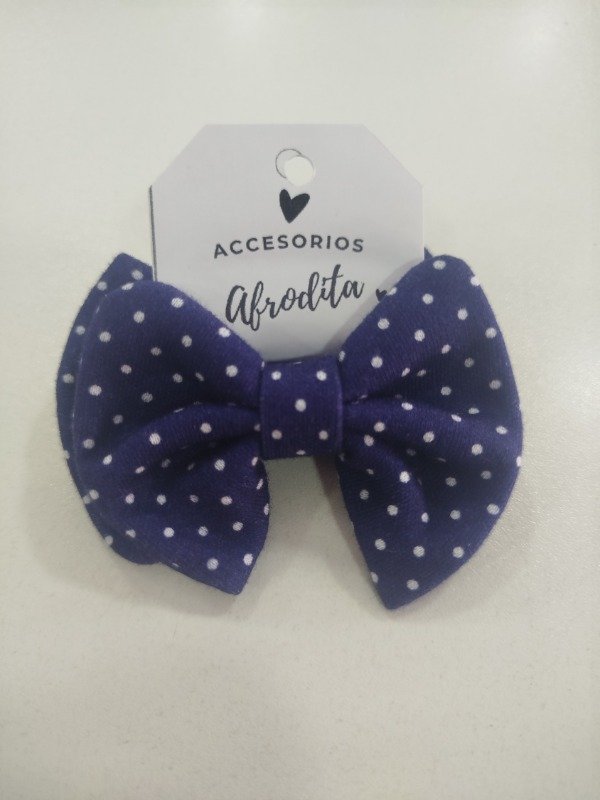 Producto - Colita moños x2 azul con lunares