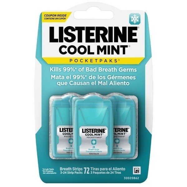 Producto - Listerine - 72 Tiras para el aliento sabor menta