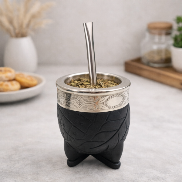 Producto - Mate imperial de cuero tallado
