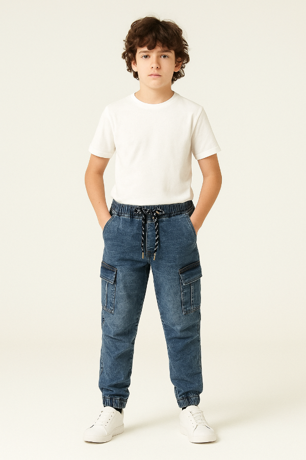 Producto - JEAN JOGGER CARGO NIÑO