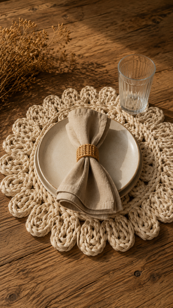 Producto - Plato de sitio yute 38 CM