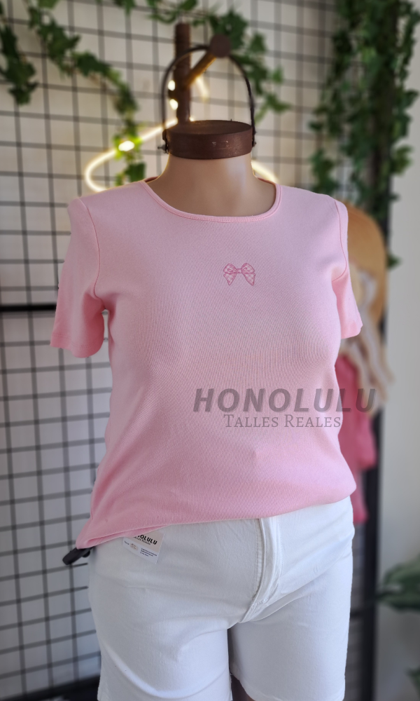 Producto - Remera Cute Rosa
