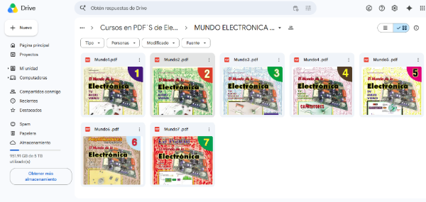Producto - Colección Completa El Mundo de la Electrónica 7 Volúmenes en PDF
