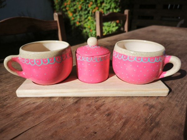 Producto - Juego de Tazas " Rosado"