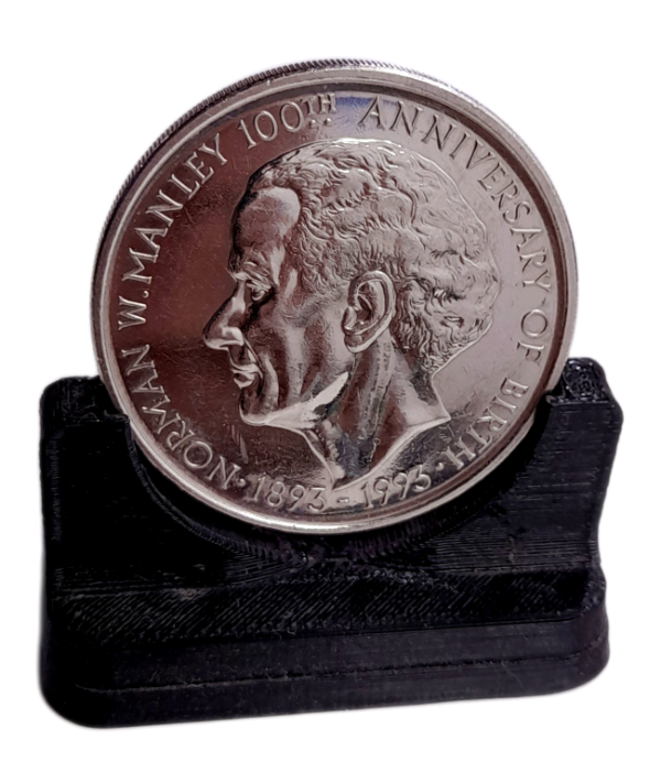 Producto - Jamaica 5 Dolares 1993 (36mm!!) Norman W. Manley Km#157 XF+