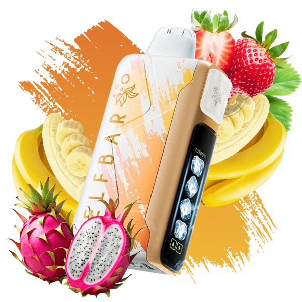 Producto - ELFBAR ICE KING 40000 PUFF DRAGON STRAWNANA (FRUTILLA Y BANANA) 50MG