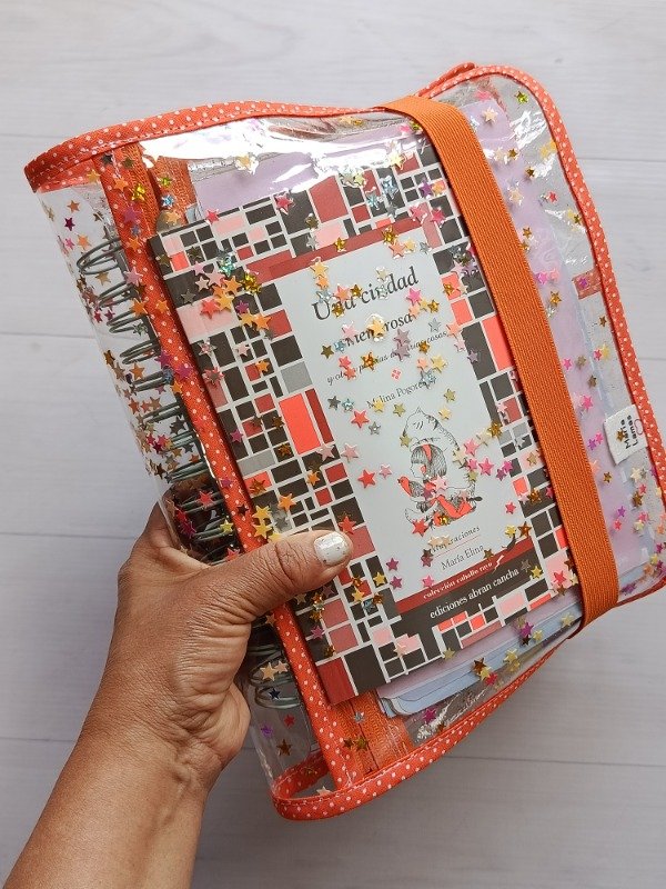 Producto - Organizador A5 Ruby nylon estrellitas - 2
