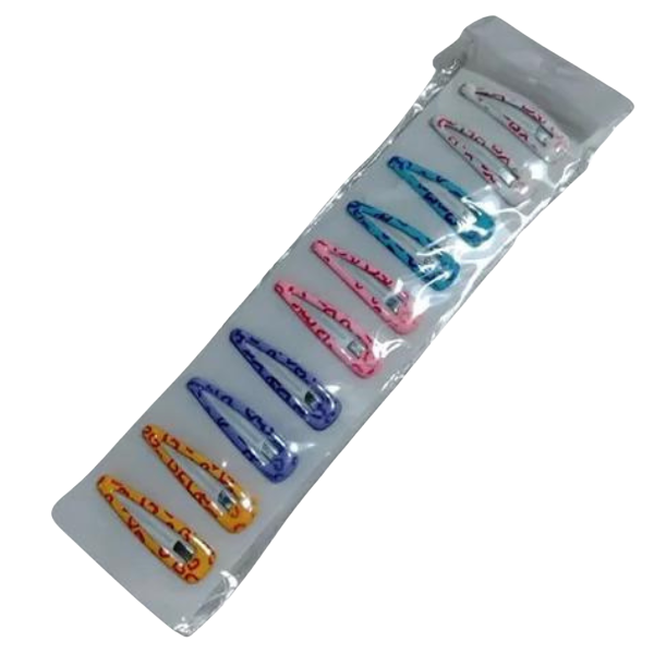 Producto - Hebillas De Pelo Tic Tac Con Corazones Niña Mujer Pack X 10 - 1