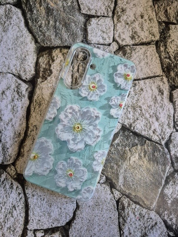 Producto - Funda tpu flexible flores Samsung A26 verde