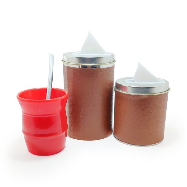 Producto - MF SET LATAS X2 LISA+MATE SATURNO(2090)CUERIN