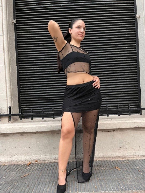 Producto - TOP TUL/POLLERA TUL LARGA