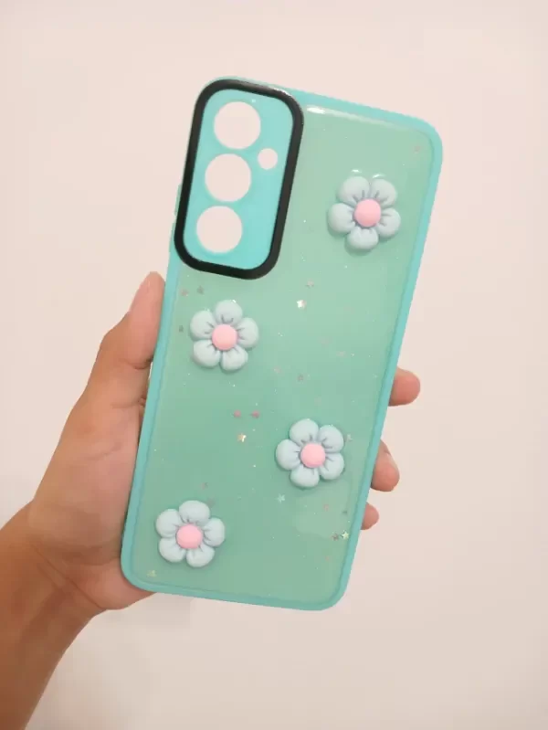 Producto - A05 funda margaritas verde (foto ilustrativa)