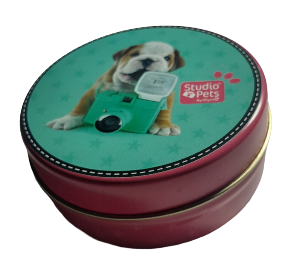 Producto - Lata litografiada Multiuso Con Licencia Bulldog Inglés Studio Pets by Myrna