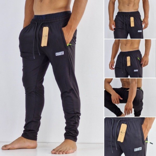 Producto - Pantalón Cibarta Hombre runner Lycra Termica Negro