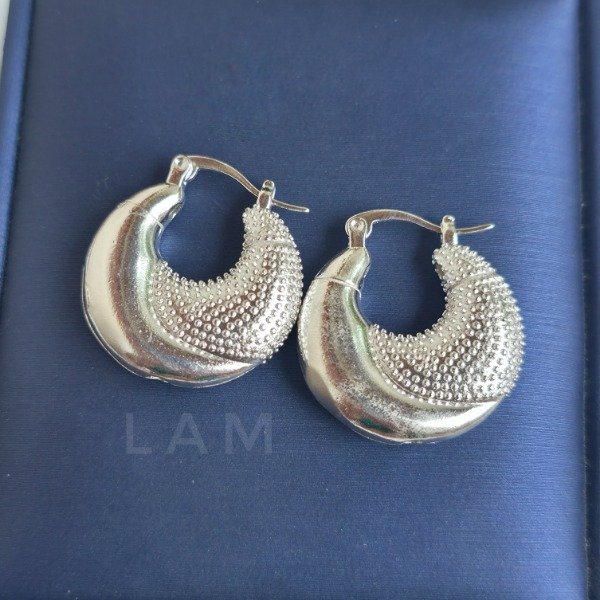 Producto - Aros lam cubanos puntos gloss