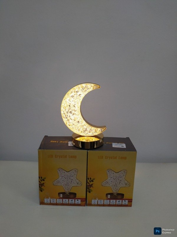 Producto - Lámpara de mesa recargable con USB forma luna - 1