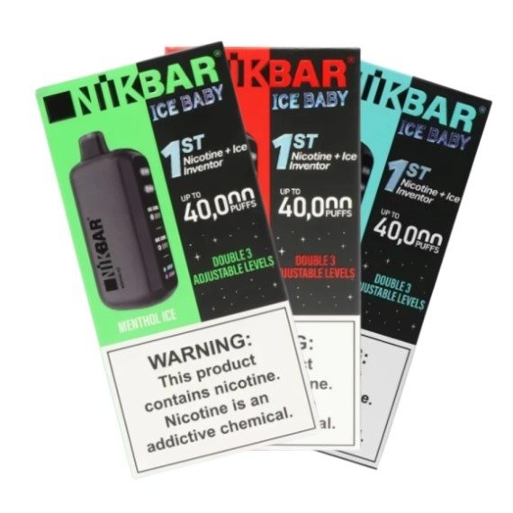Producto - Nikbar Ice Baby 40.000 Puff Frozen Strawberry