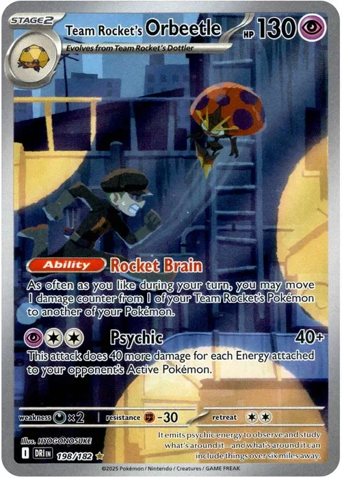Producto - Team Rocket's Orbeetle - 198/182 - Destined Rivals - Holo