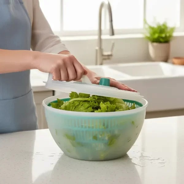 Producto - ESCURRIDOR CENTRIFUGO DE VERDURAS COLORES SURTIDOS