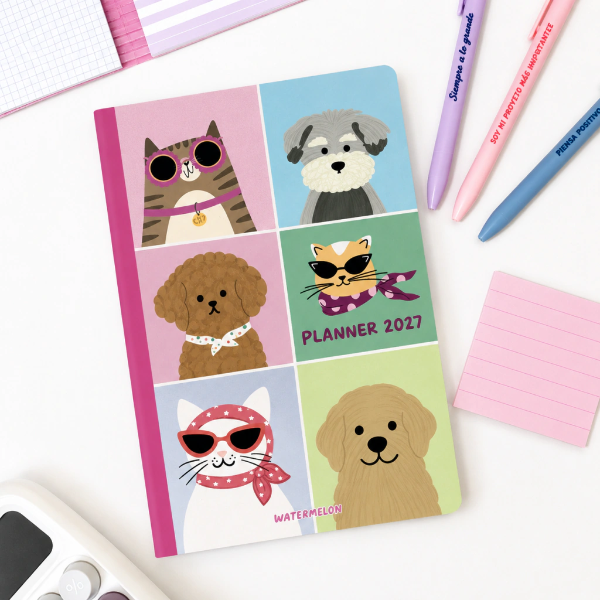 Producto - Planner mensual A5 Mascotas