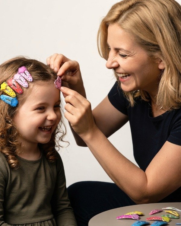 Producto - Hebillas Tic Tac Flor Grande Para Niñas X 10 Unidades - 0
