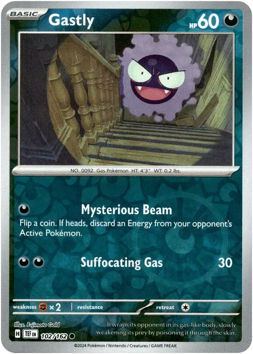 Producto - Gastly - 102/162 - Temporal Forces - Reverse Holo