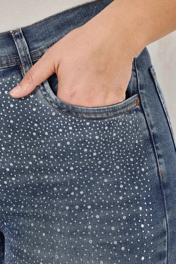 Producto - Jean CHUPIN CENITHO brillos negro y stone - elastizado - 6