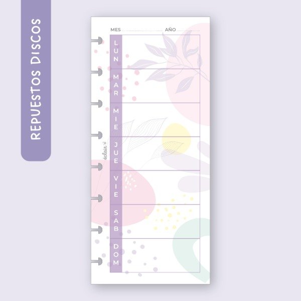 Producto - Repuesto 80 hojas A5 - Semanal 1