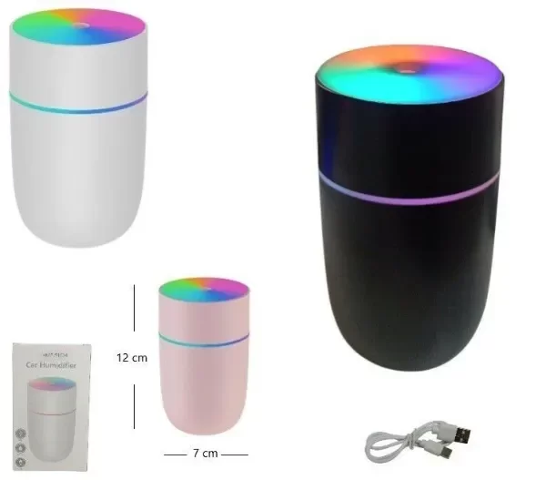 Producto - Humidificador Cilindro Futurista con Luces LED - 1