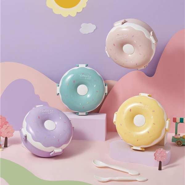 Producto - LUNCHERA C/CUBIERTO FORMA DONA ART:BDH-06