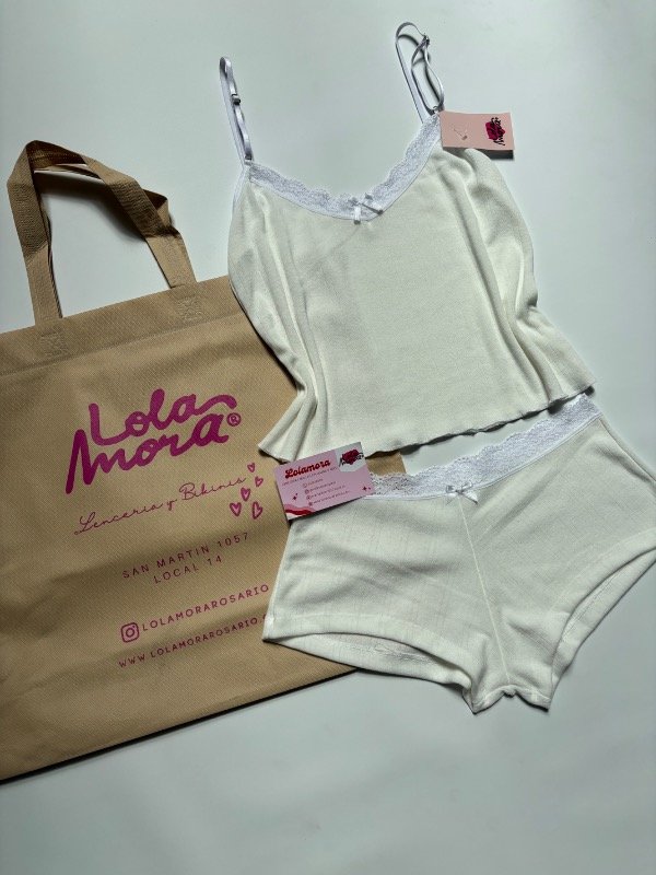 Producto - PIJAMA ROCIO BLANCO - 3