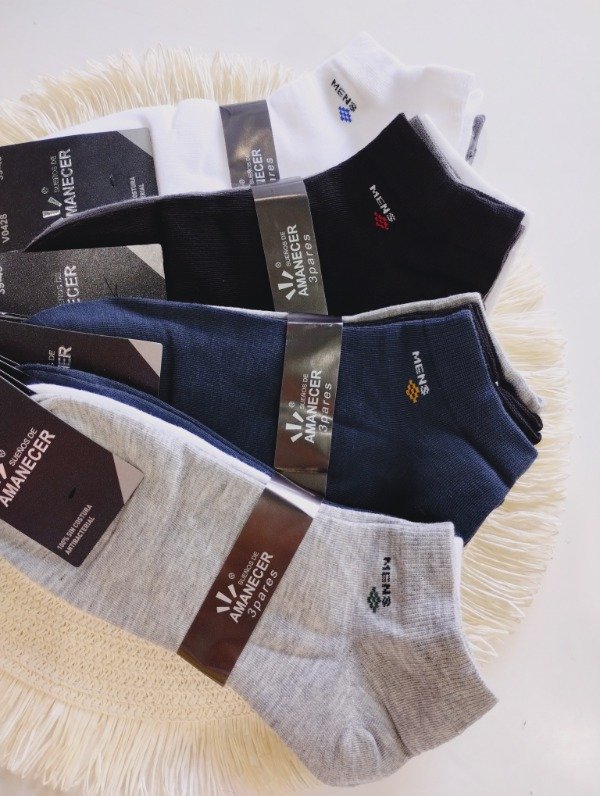 Producto - Soquetes amanecer de hombre antibacterial del 39-45 x docena logo mens