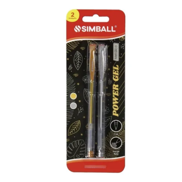 Producto - Kit x 2 lapiceras metálicas Simball Gel