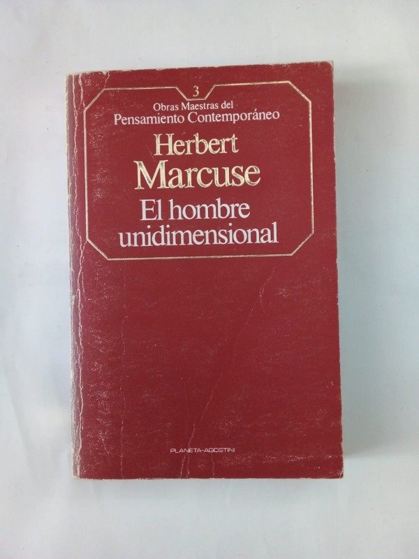 Producto - El hombre unidimensional - Herbert Marcuse - Planeta Agostini 1985