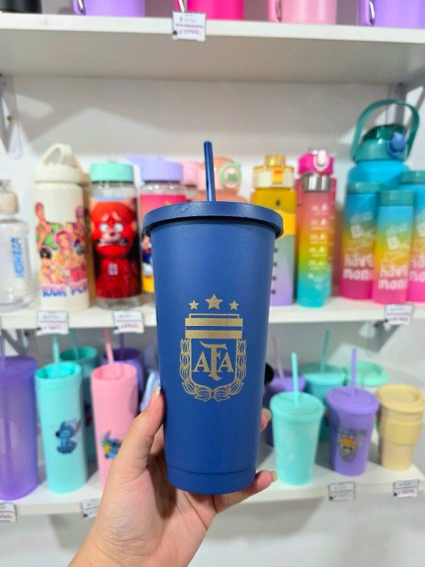 Producto - Vaso XL con sorbete: Afa/Boca/River - 0