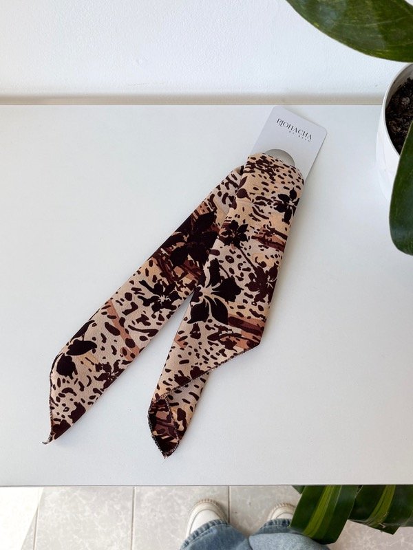 Producto - Pañuelos flores marrones