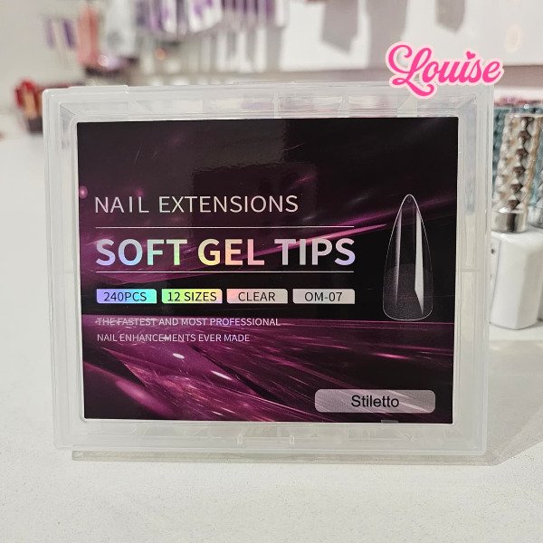 Producto - Caja Tips Soft Gel - Stiletto (240 pcs)