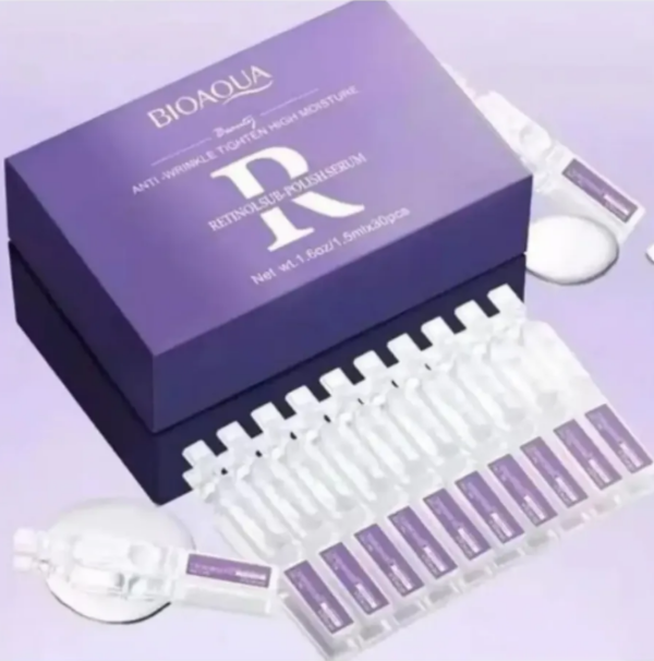 Producto - Serum Bioaqua en Ampollas Retinol Anti Arrugas Caja X 30 Unid - 0