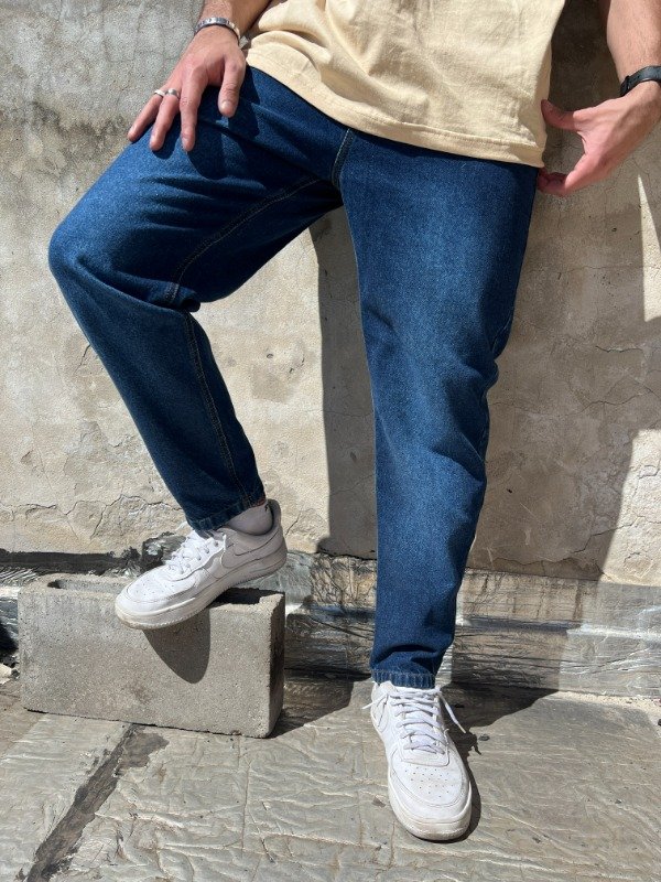 Producto - Jean mom azul clásico