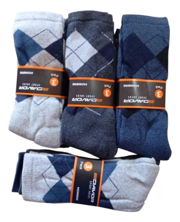 Producto - 9229 - Media Caña de Hombre Rombos x Docena