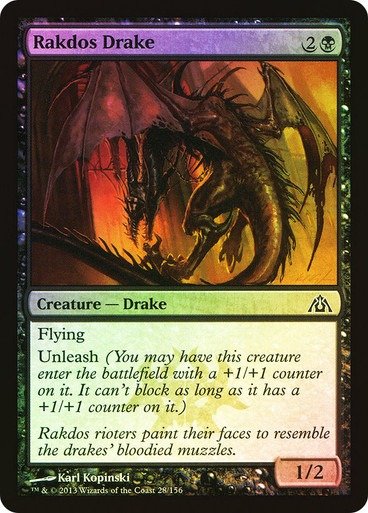 Producto - Rakdos Drake Foil  Dragon's Maze