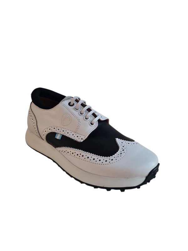 Producto - Zapato de golf - Caballero - Picado Negro y Blanco