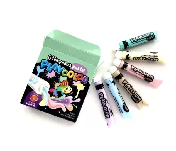 Producto - TEMPERA PASTEL PLAYCOLOR X6